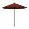 California Umbrella 9' Black Aluminum Market Patio Umbrella, Olefin Terracotta 194061335673 - alternate 1